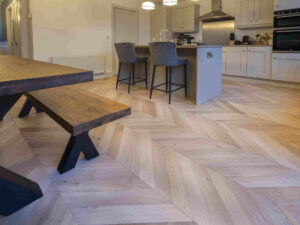 French Oak Engineered chevron flooring