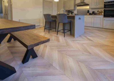 French Oak Engineered chevron flooring